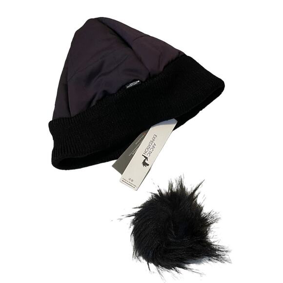 Artic Expedition Purple Quilted Beanie Removable Pom Pom Winter Hat Size S/M NWT - Picture 5 of 9